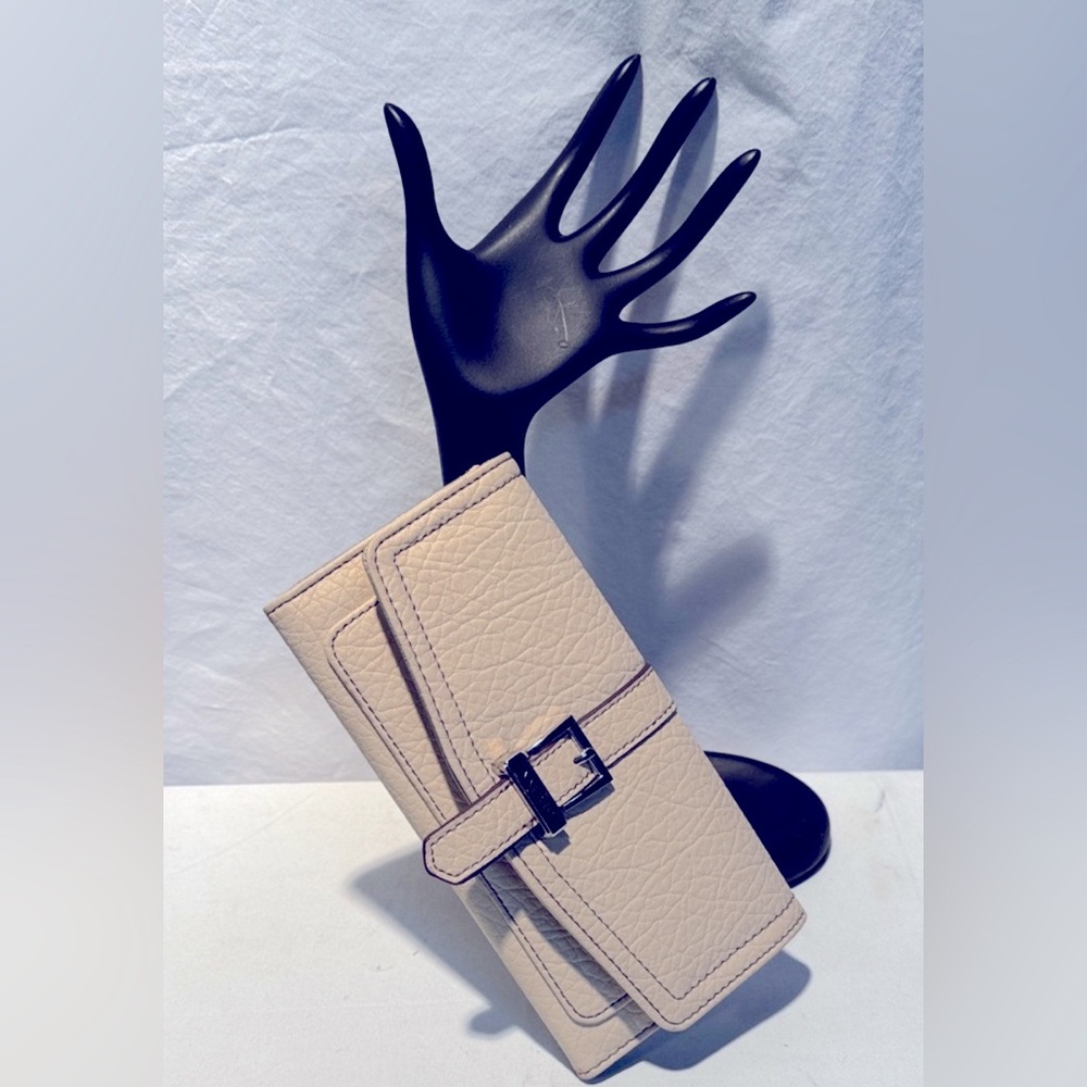 Nine West Beige Wallet with Buckle
